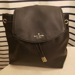 Kate spade small black backpack